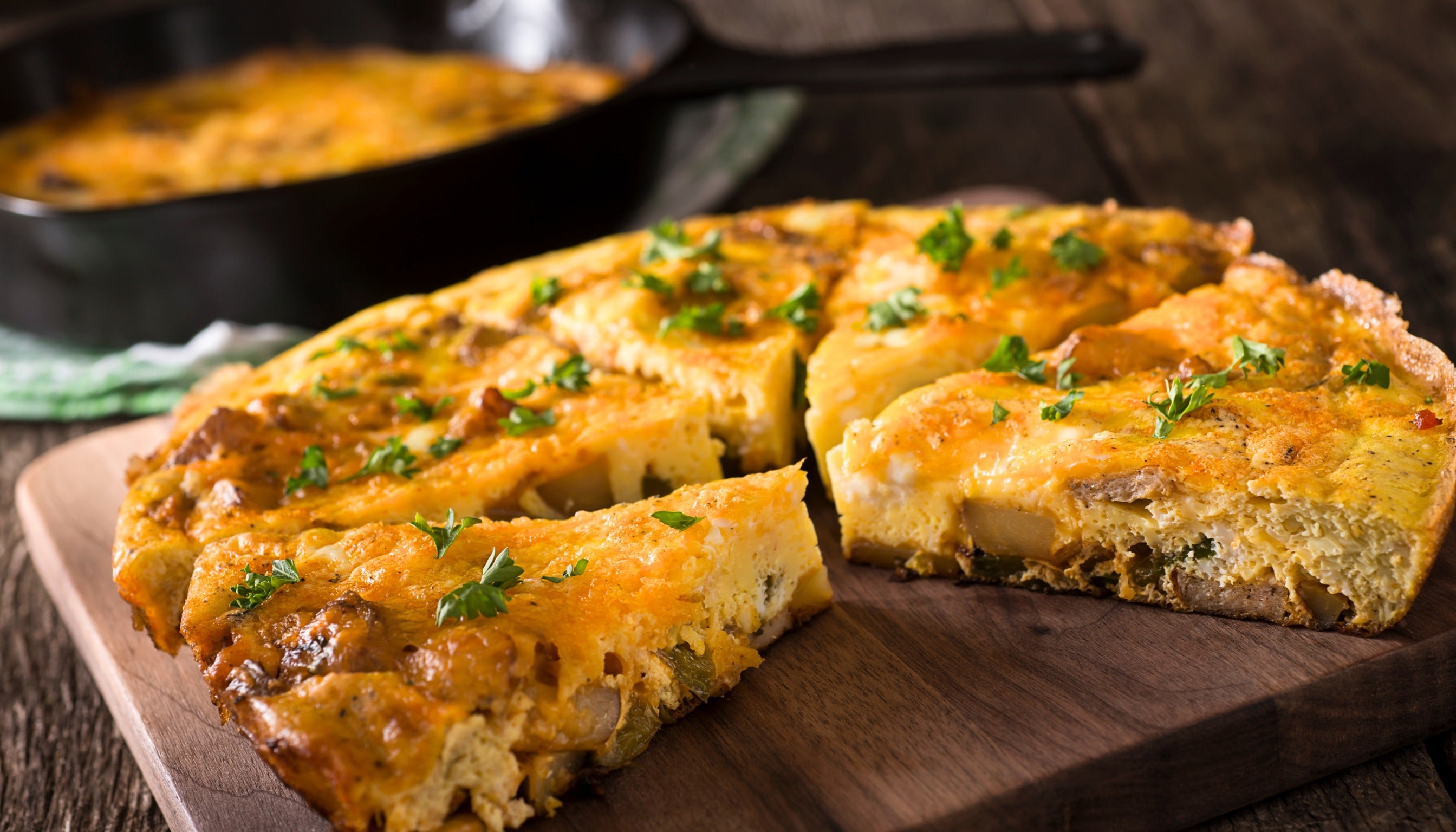 Mushroom Cheddar Frittata