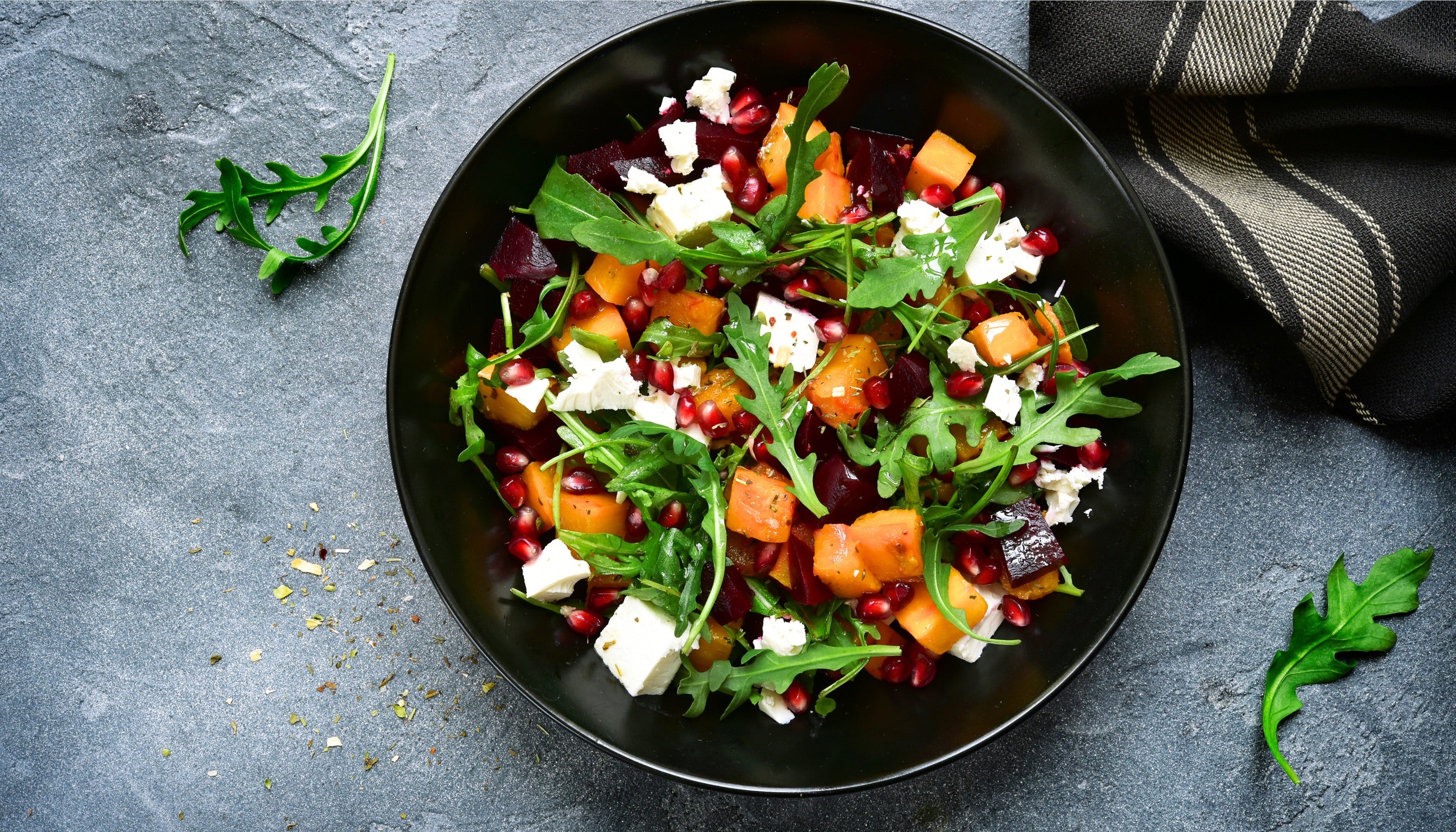 Sweet Potato Arugula Wild Rice Salad