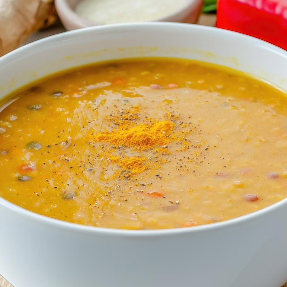 Warming Turmeric Lentil Soup