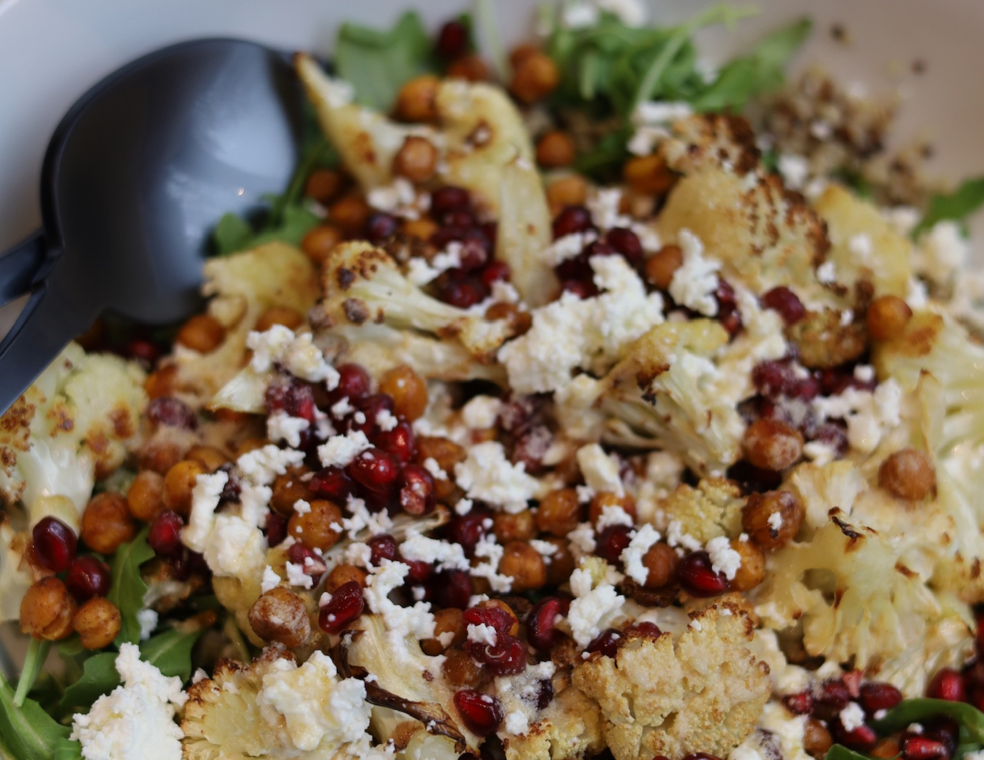 Cauliflower Chickpea Salad