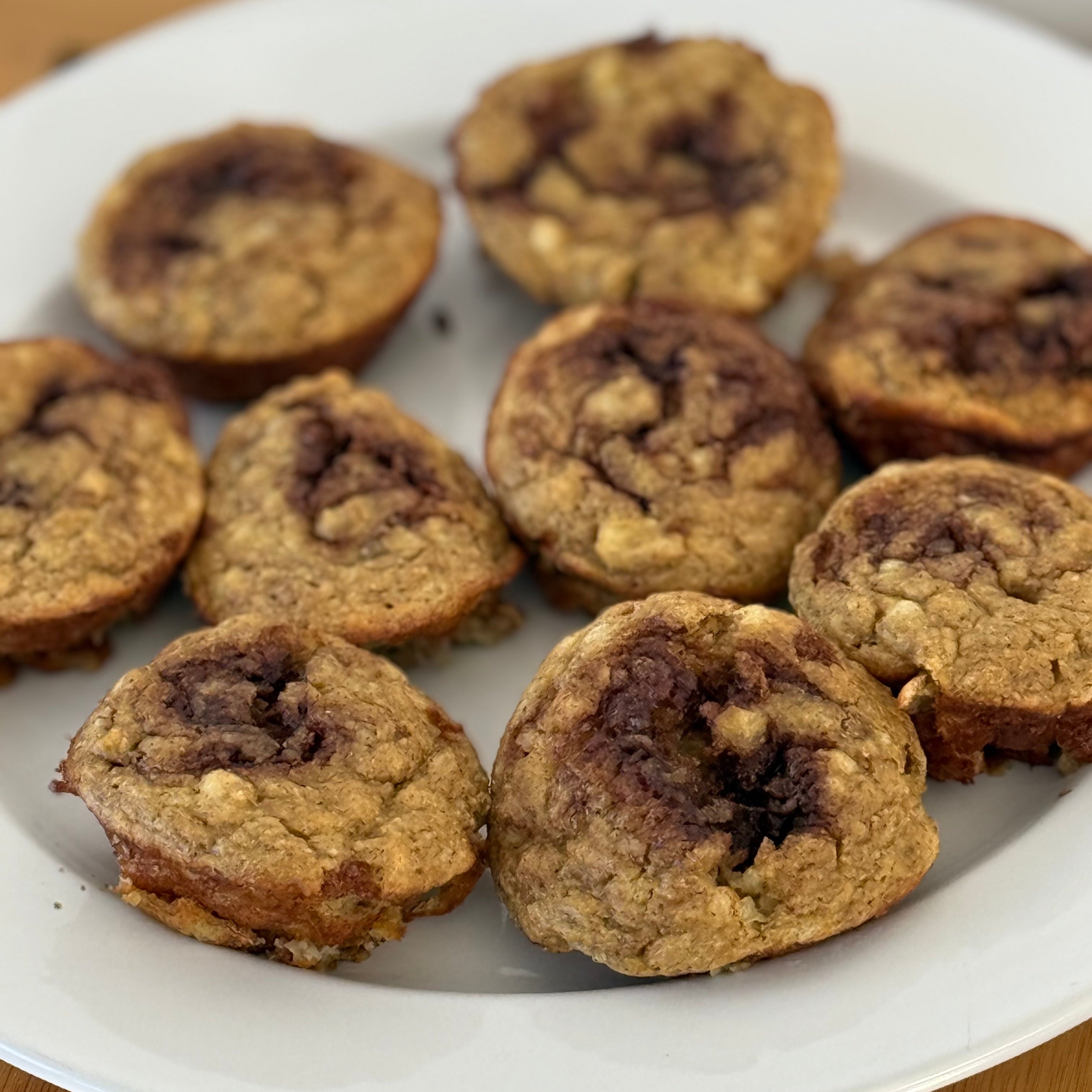 Cottage Cheese Banana Cinnamon Muffins