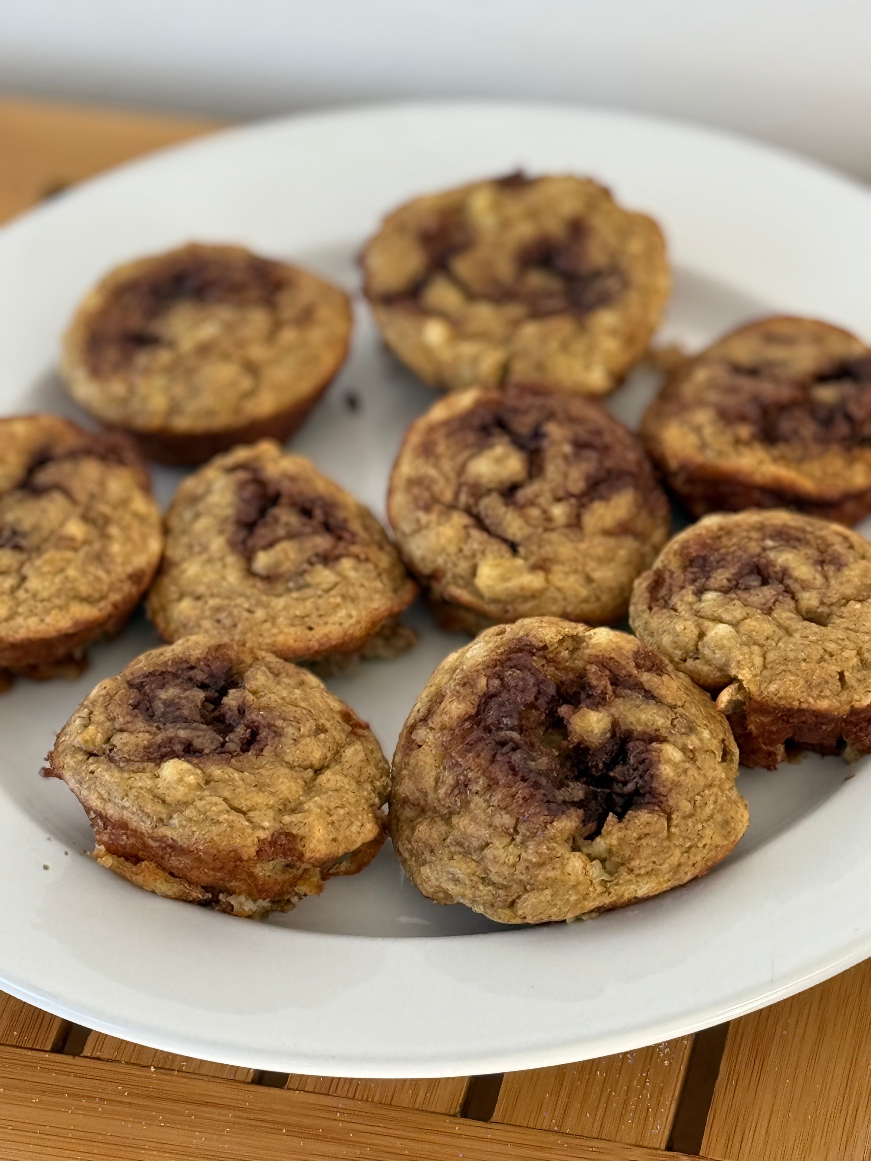 Cottage Cheese Banana Cinnamon Muffins