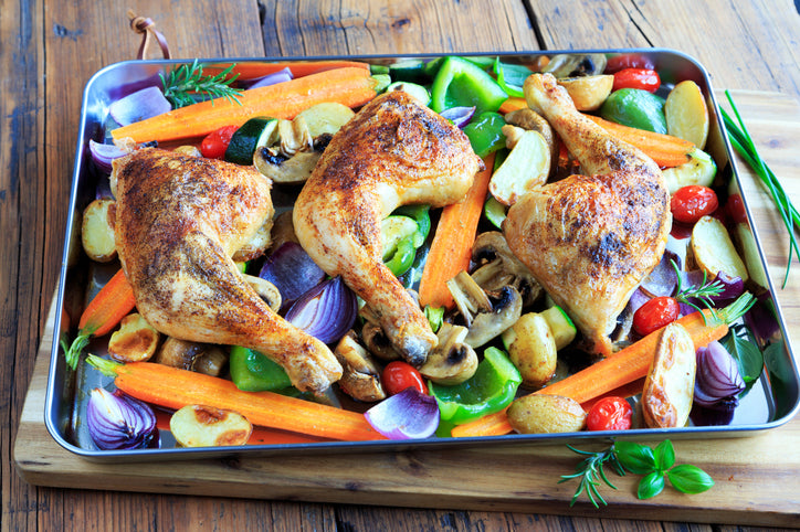 One-Pan Lemon Garlic Parmesan Chicken & Veggies