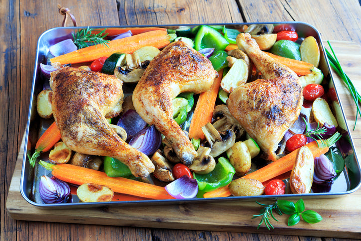 One-Pan Lemon Garlic Parmesan Chicken & Veggies