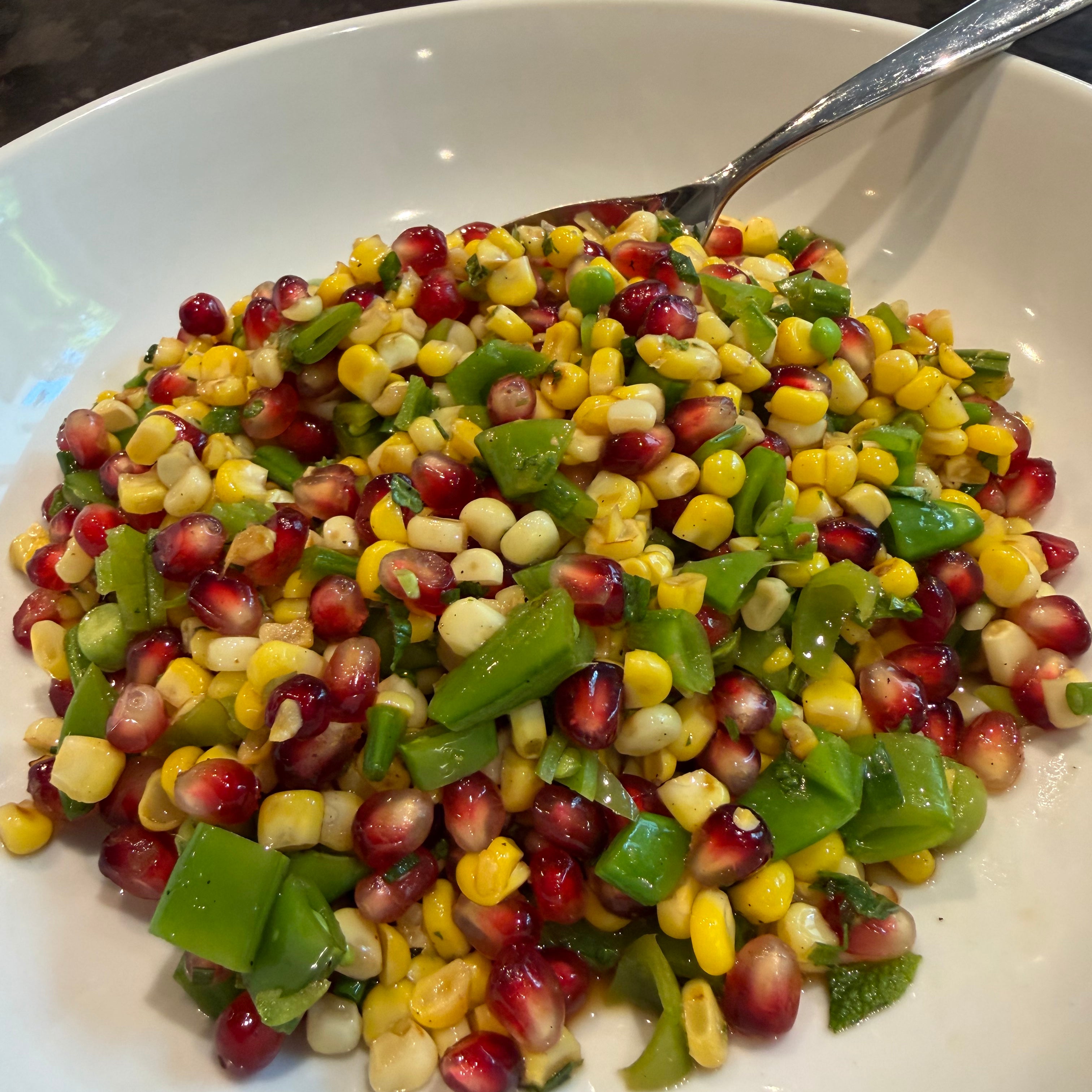 Corn Pomegranate Salad
