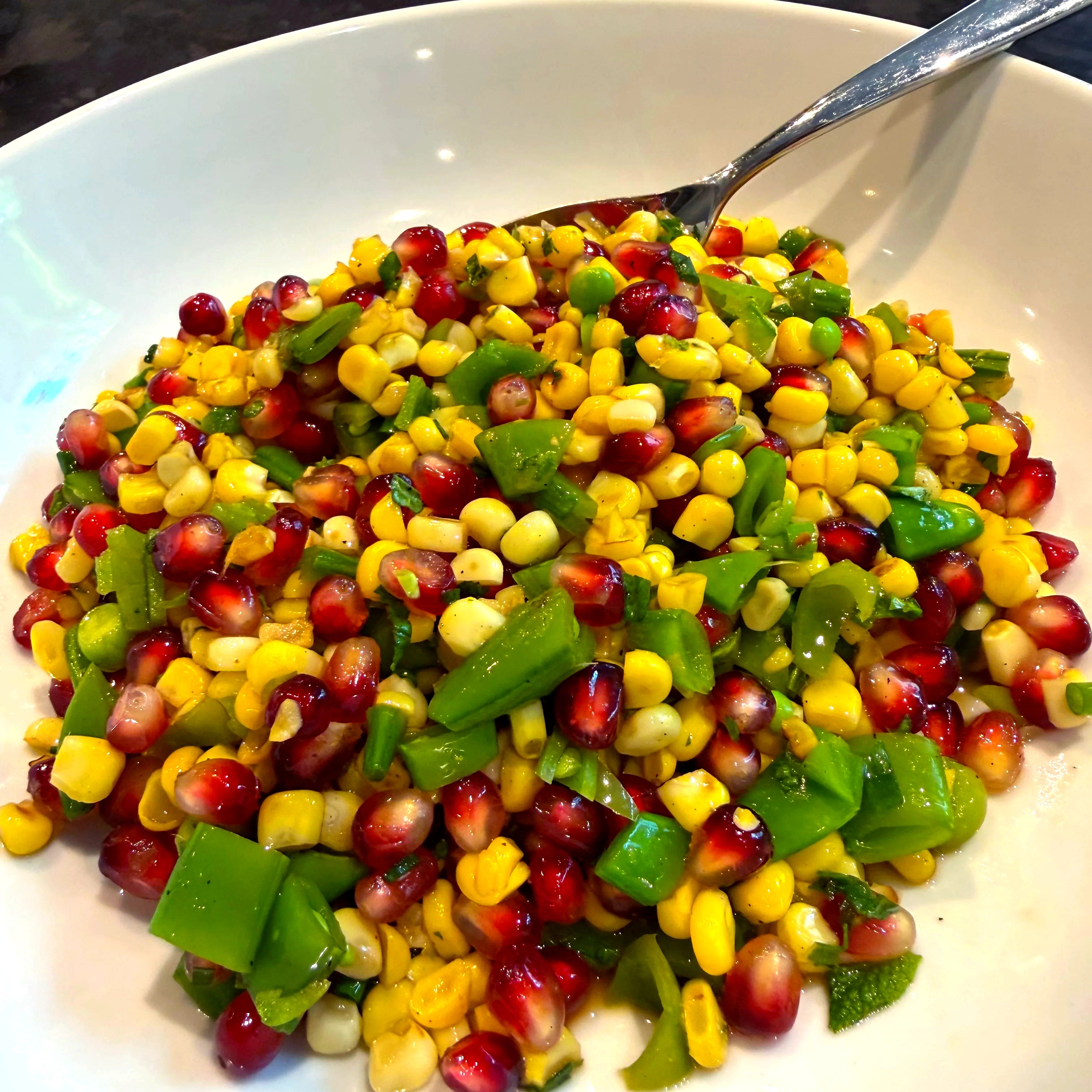 Corn Pomegranate Salad