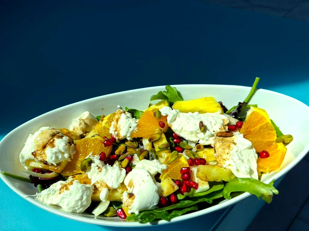 Pineapple Citrus Salad with Burrata