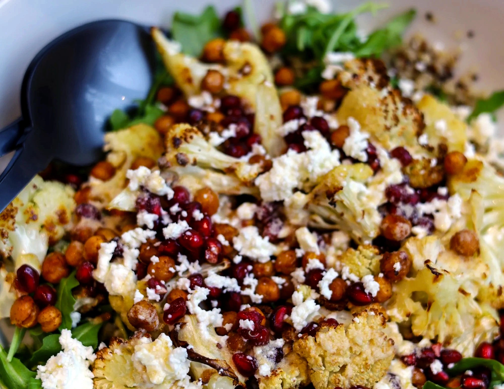 Cauliflower Chickpea Salad