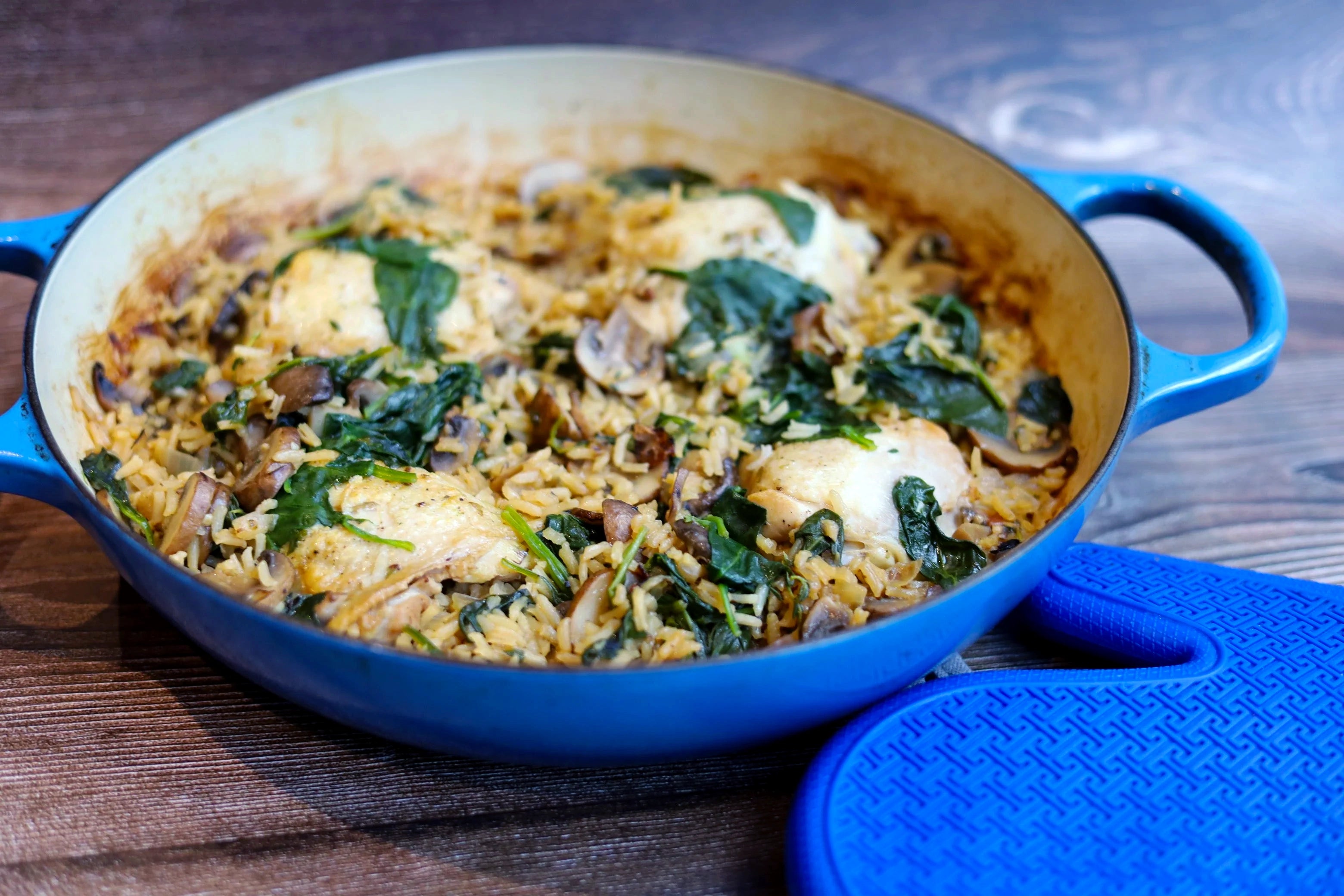 Mushroom Chicken & Rice Skillet