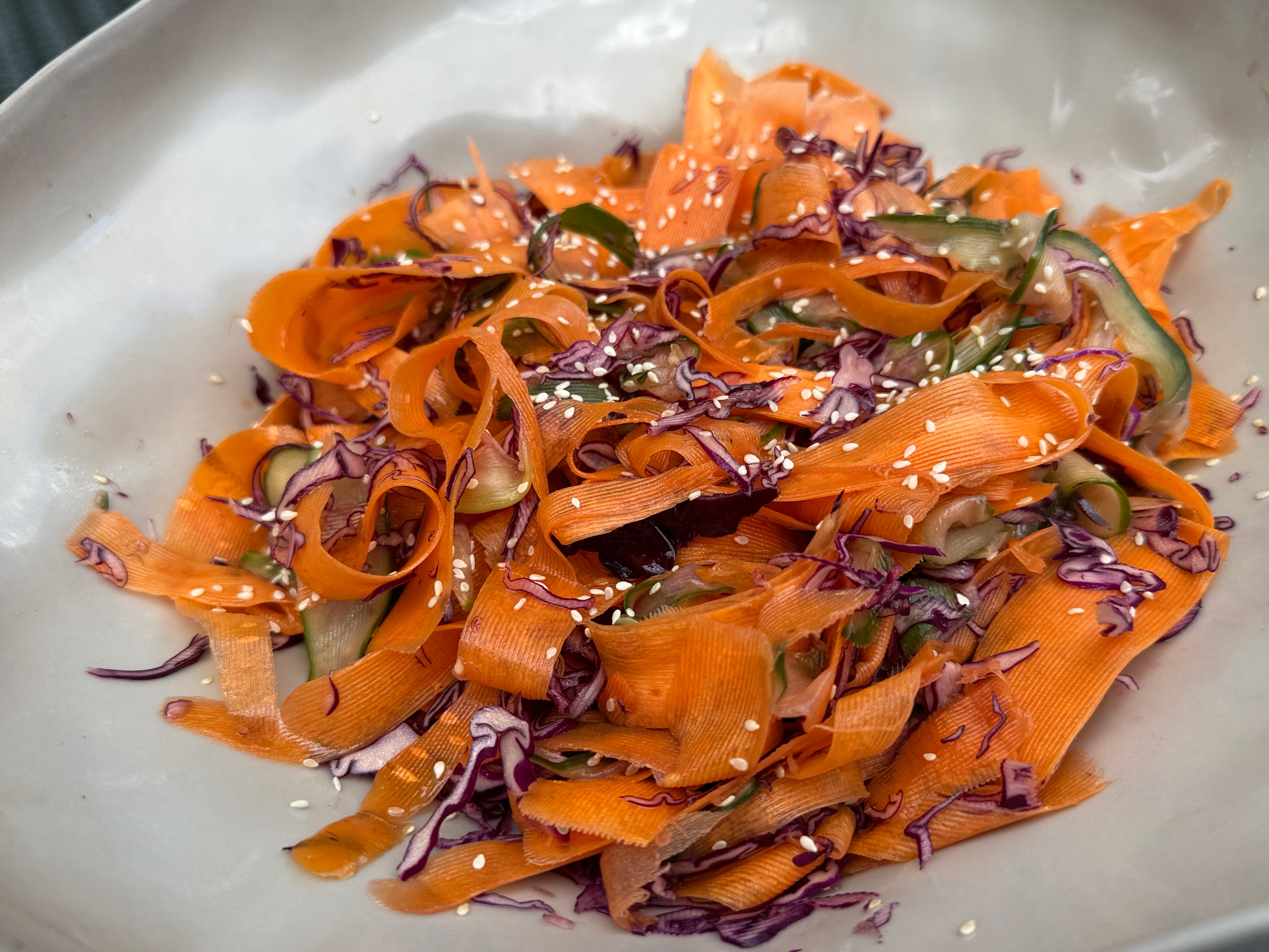 Cucumber Carrot Ribbon Salad